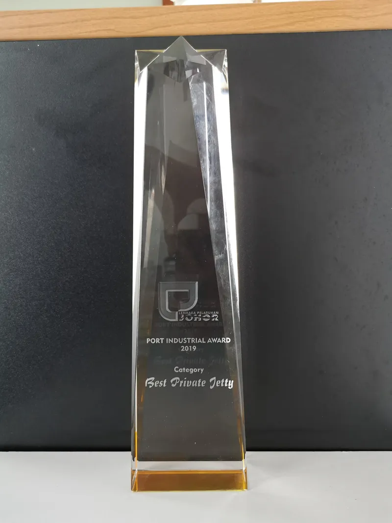 Johor Port Authority Port Industrial Award 2019 certificate