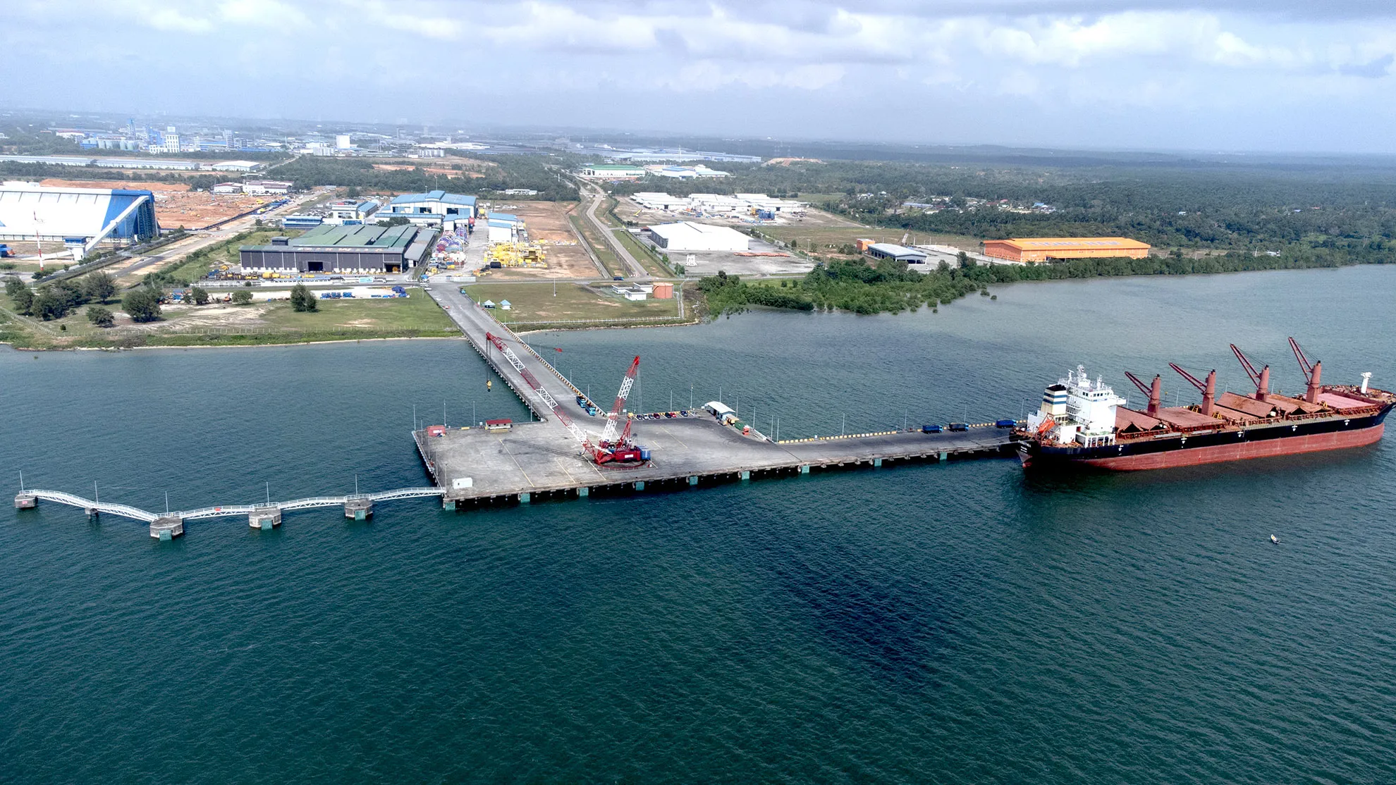 Bulk and break-bulk jetty at Tanjung Langsat Port
