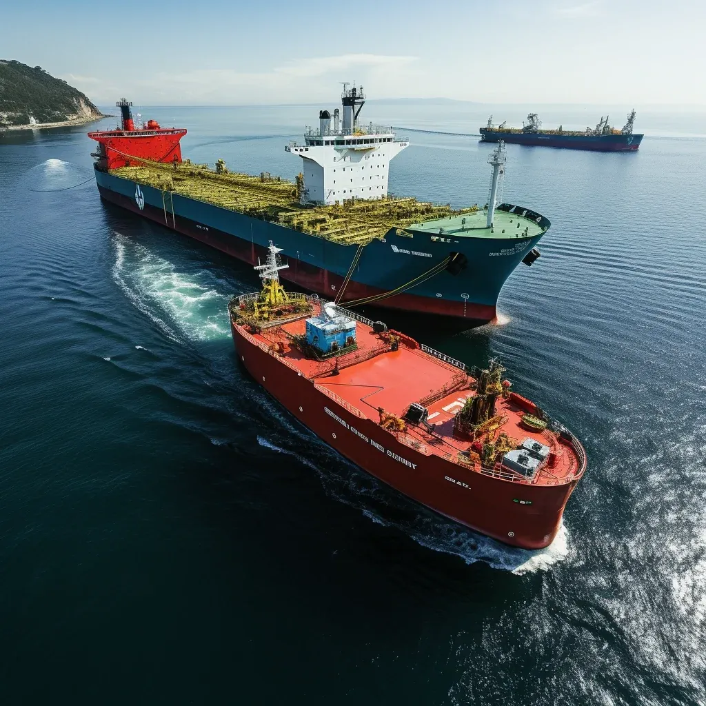 Bunkering alongside a vessel
