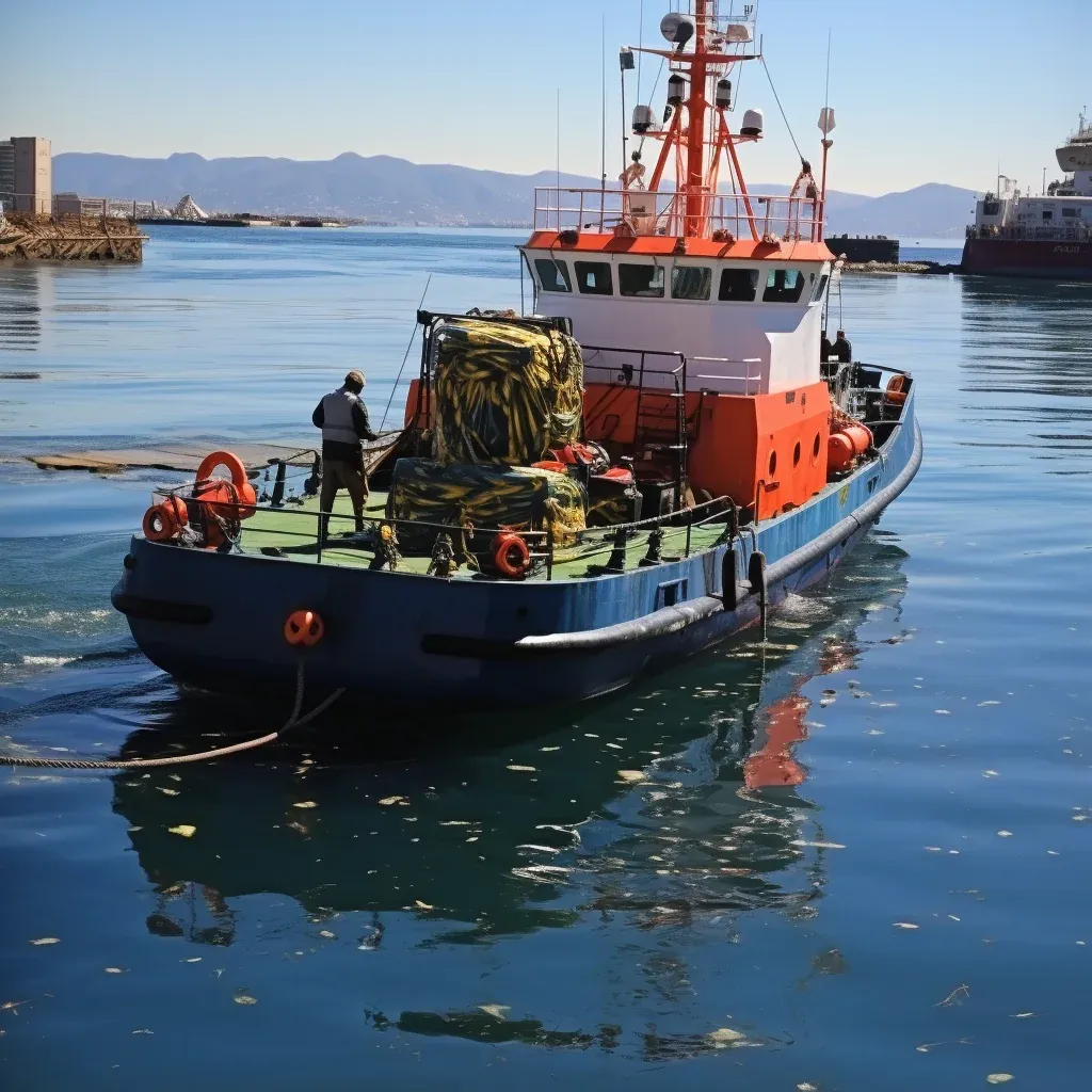 Mooring boat assisting line handling