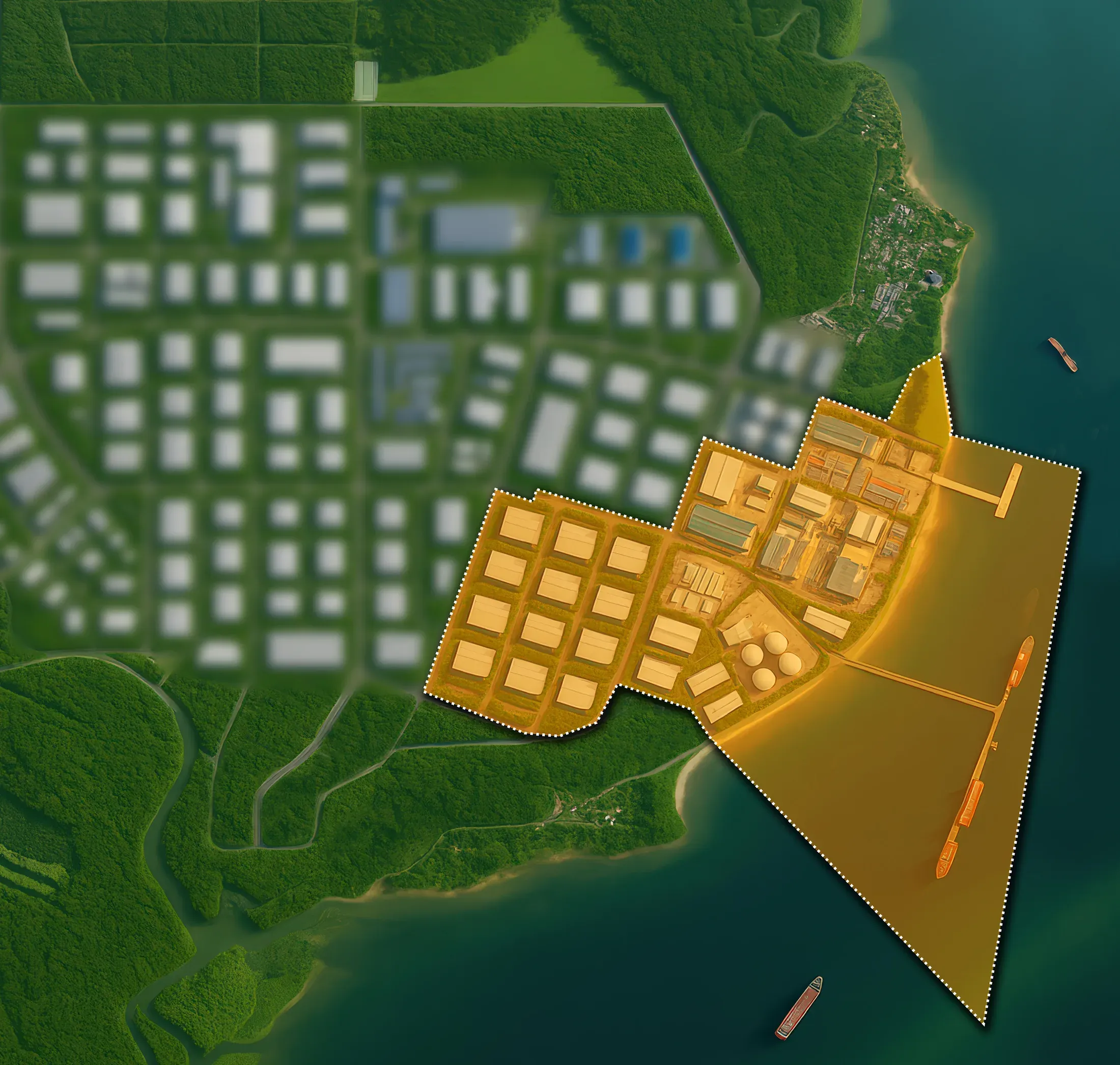 Indicative land-use plan of the TLP Free Zone
